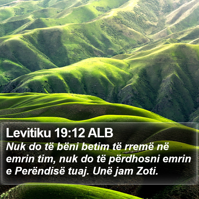 Levitiku 19:12 ALB Bible Study