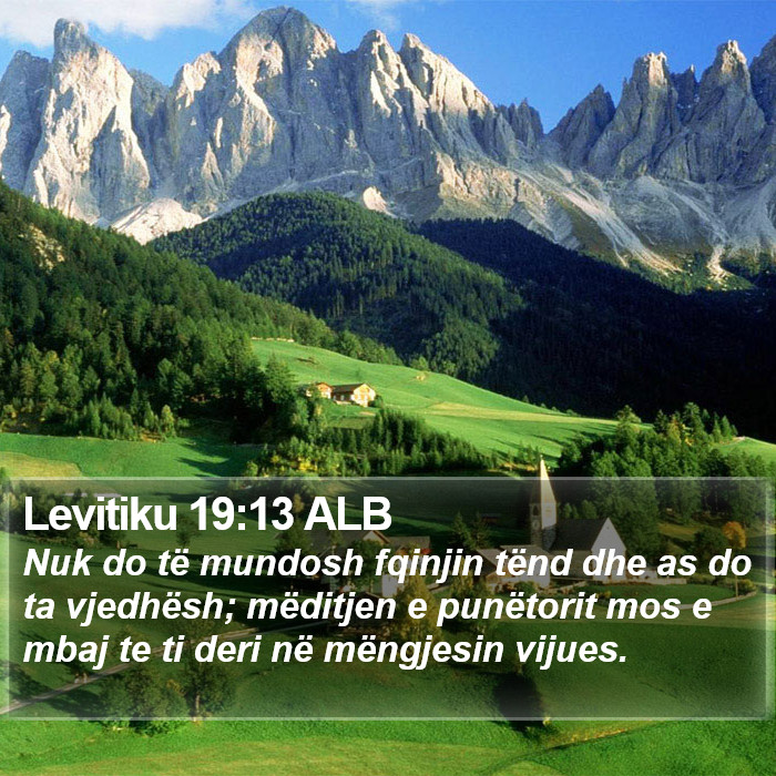 Levitiku 19:13 ALB Bible Study