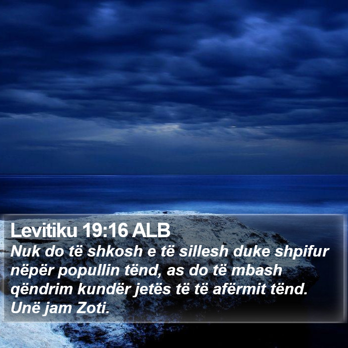 Levitiku 19:16 ALB Bible Study