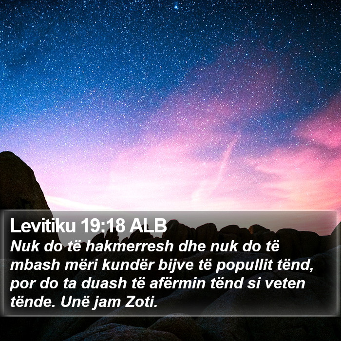 Levitiku 19:18 ALB Bible Study