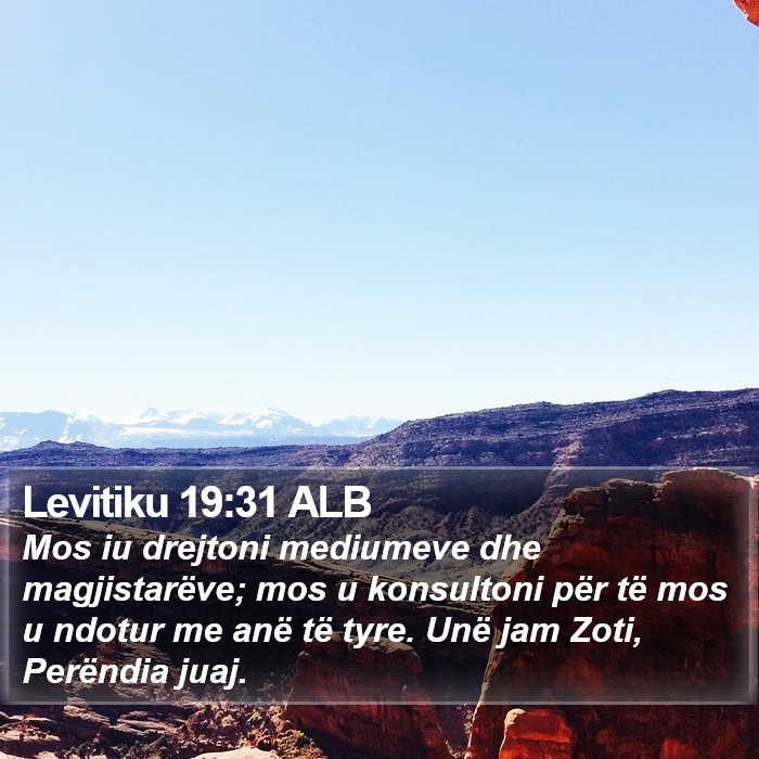 Levitiku 19:31 ALB Bible Study