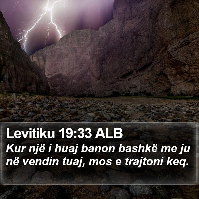 Levitiku 19:33 ALB Bible Study