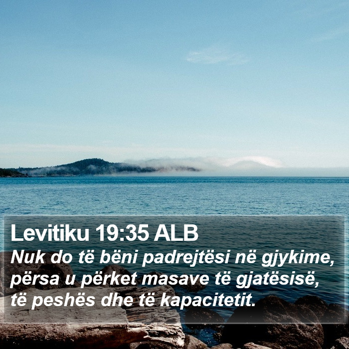 Levitiku 19:35 ALB Bible Study