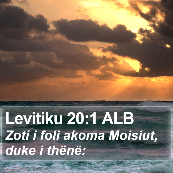 Levitiku 20:1 ALB Bible Study