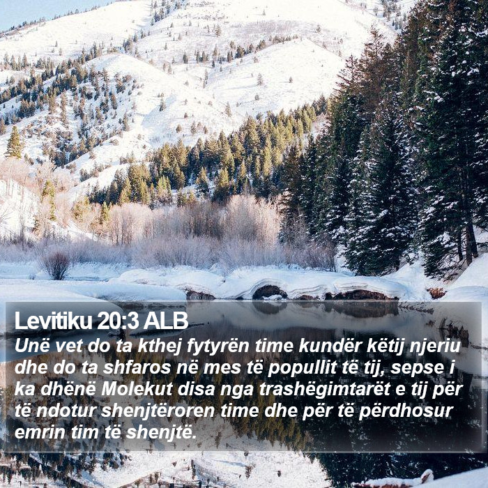 Levitiku 20:3 ALB Bible Study