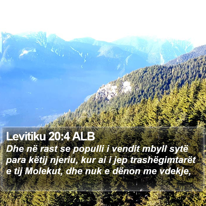 Levitiku 20:4 ALB Bible Study