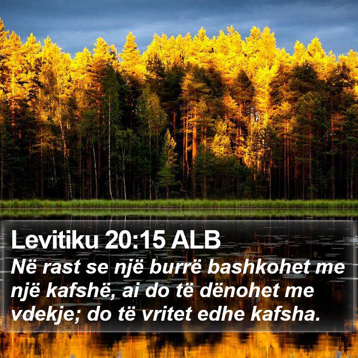 Levitiku 20:15 ALB Bible Study