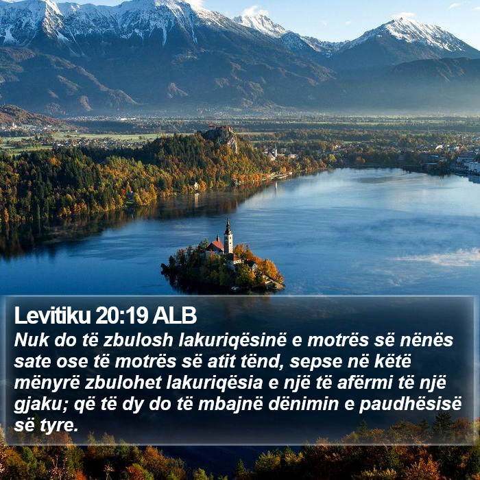 Levitiku 20:19 ALB Bible Study