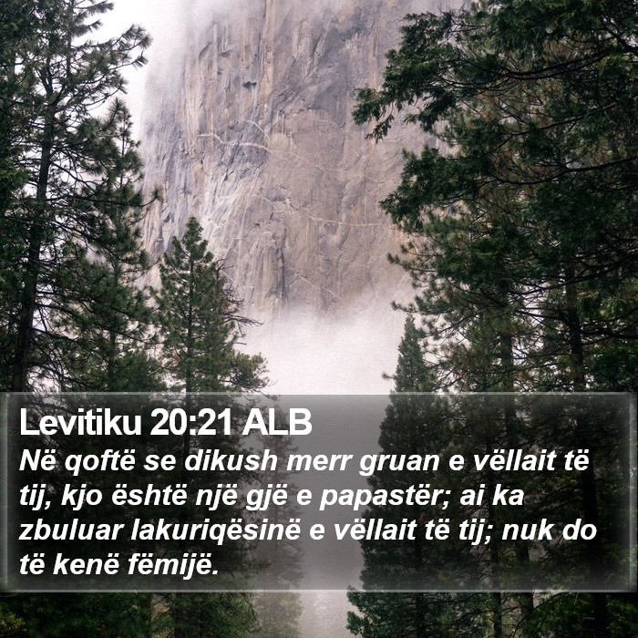 Levitiku 20:21 ALB Bible Study