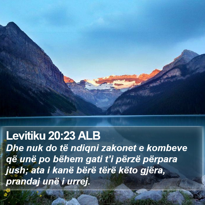 Levitiku 20:23 ALB Bible Study