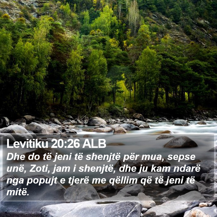 Levitiku 20:26 ALB Bible Study