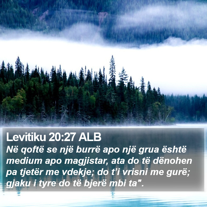 Levitiku 20:27 ALB Bible Study