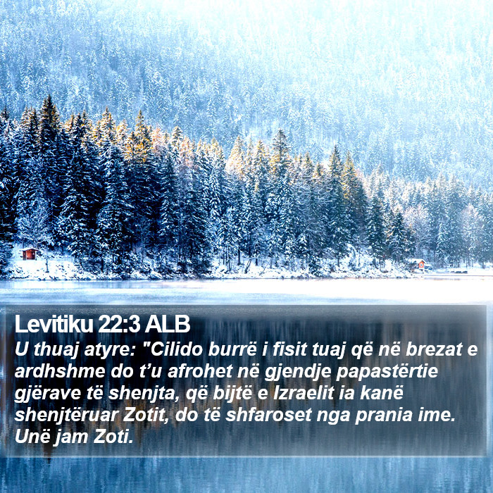 Levitiku 22:3 ALB Bible Study