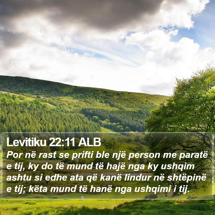 Levitiku 22:11 ALB Bible Study