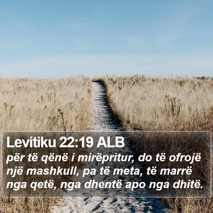 Levitiku 22:19 ALB Bible Study