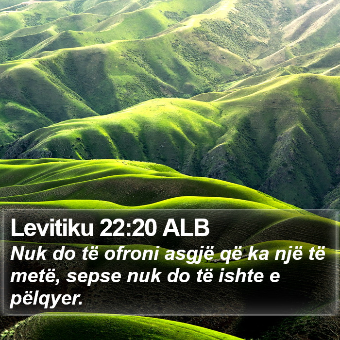 Levitiku 22:20 ALB Bible Study