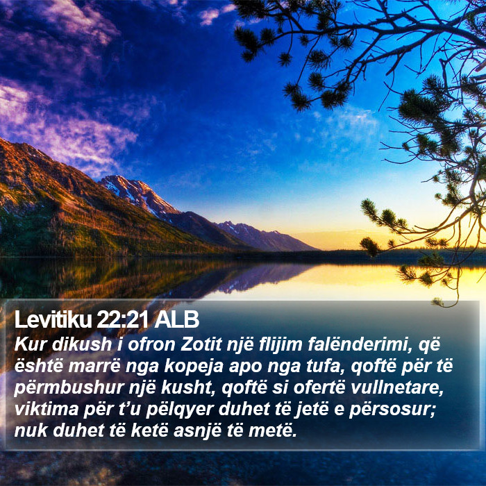 Levitiku 22:21 ALB Bible Study