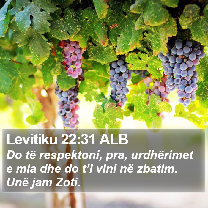 Levitiku 22:31 ALB Bible Study