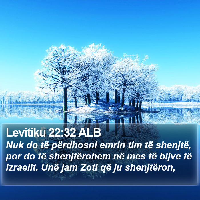 Levitiku 22:32 ALB Bible Study