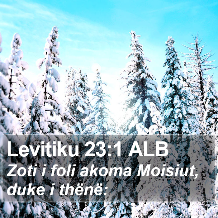 Levitiku 23:1 ALB Bible Study