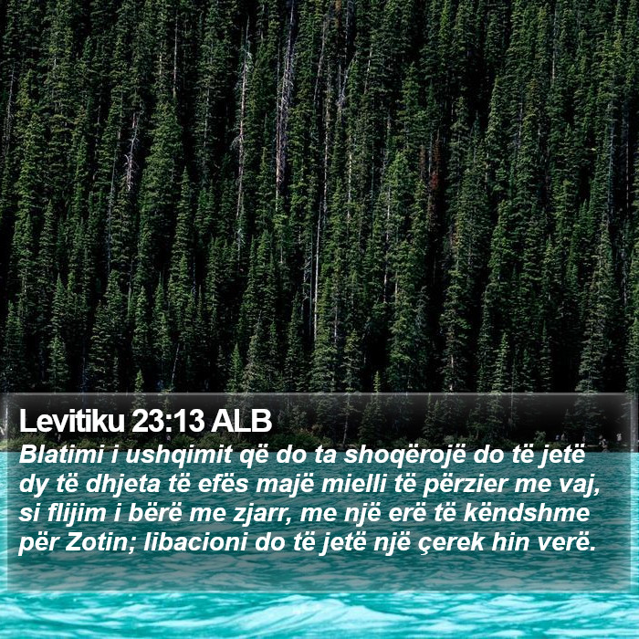 Levitiku 23:13 ALB Bible Study