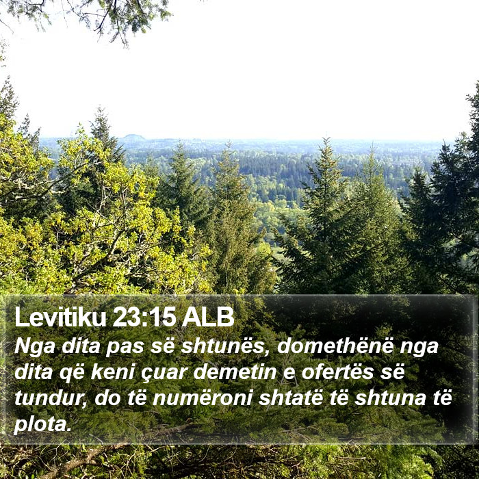 Levitiku 23:15 ALB Bible Study