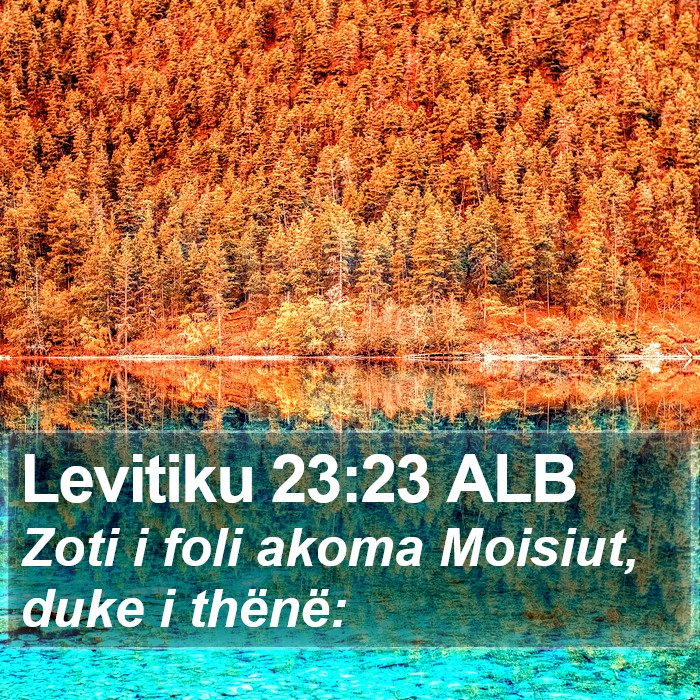 Levitiku 23:23 ALB Bible Study