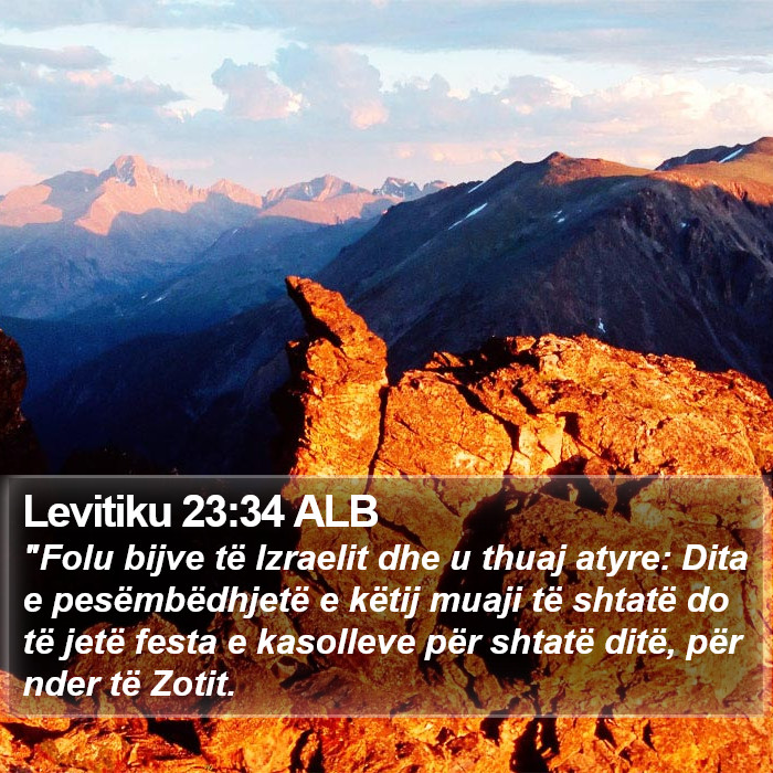 Levitiku 23:34 ALB Bible Study