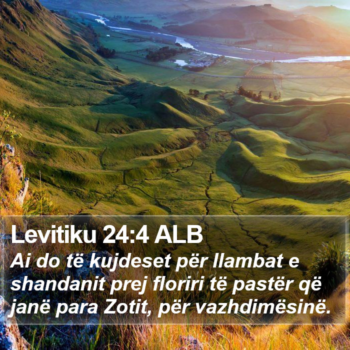 Levitiku 24:4 ALB Bible Study