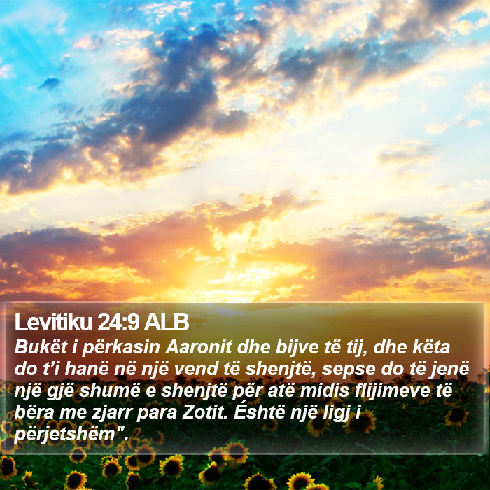 Levitiku 24:9 ALB Bible Study