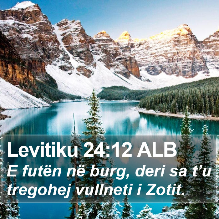 Levitiku 24:12 ALB Bible Study