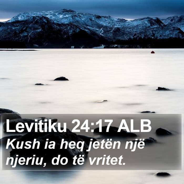 Levitiku 24:17 ALB Bible Study