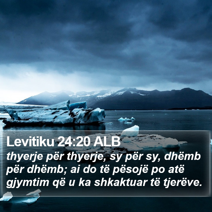 Levitiku 24:20 ALB Bible Study
