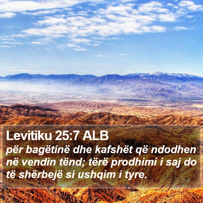 Levitiku 25:7 ALB Bible Study