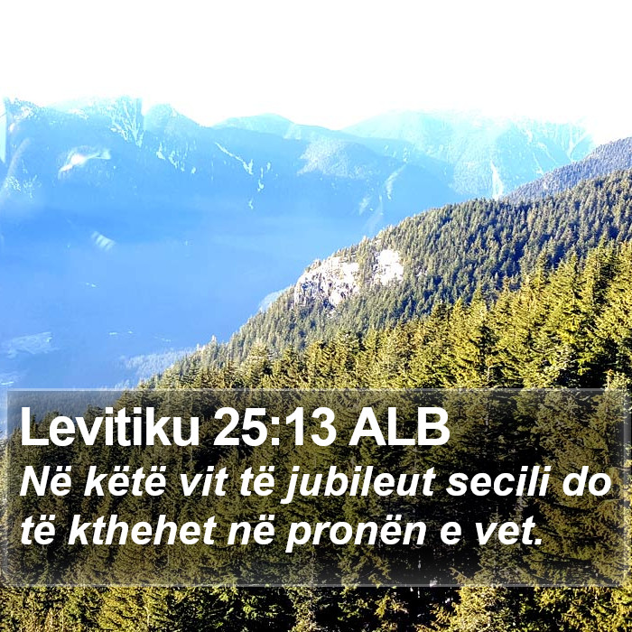 Levitiku 25:13 ALB Bible Study