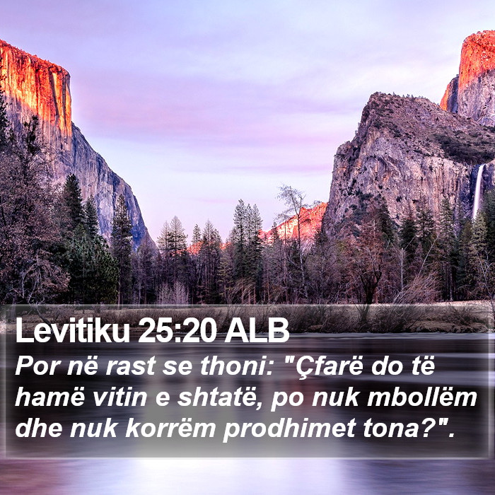 Levitiku 25:20 ALB Bible Study