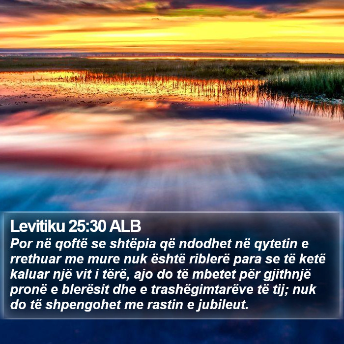 Levitiku 25:30 ALB Bible Study