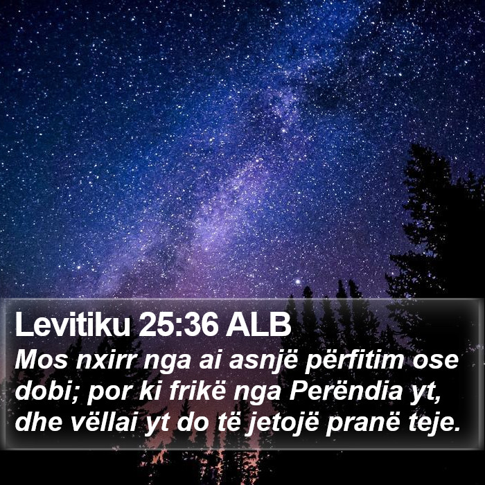 Levitiku 25:36 ALB Bible Study