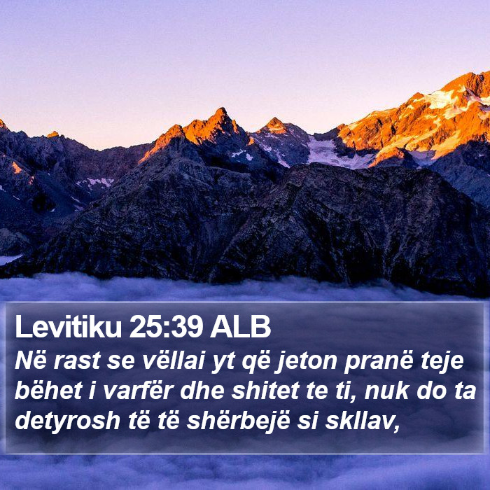 Levitiku 25:39 ALB Bible Study