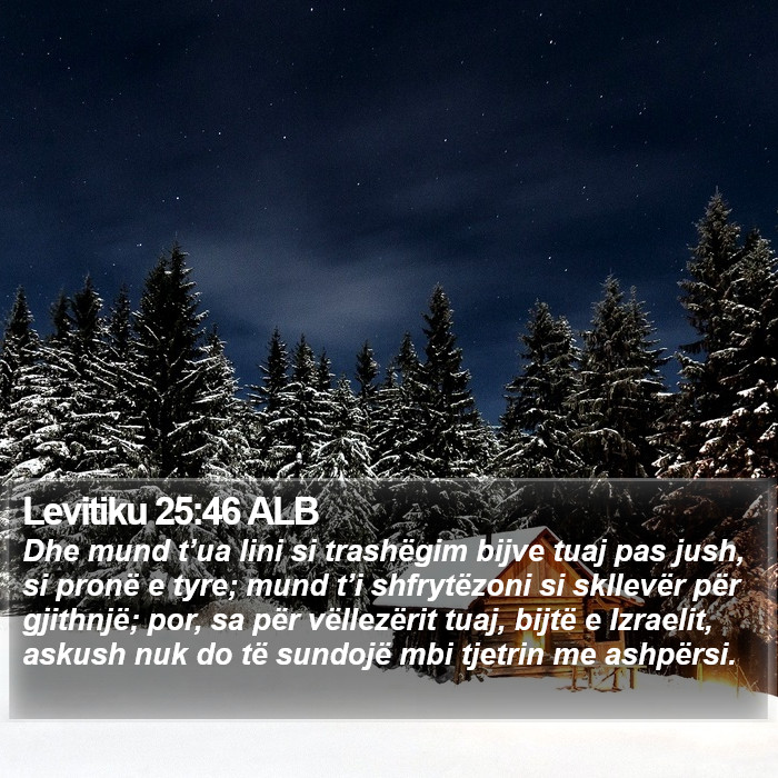 Levitiku 25:46 ALB Bible Study