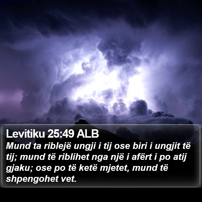 Levitiku 25:49 ALB Bible Study