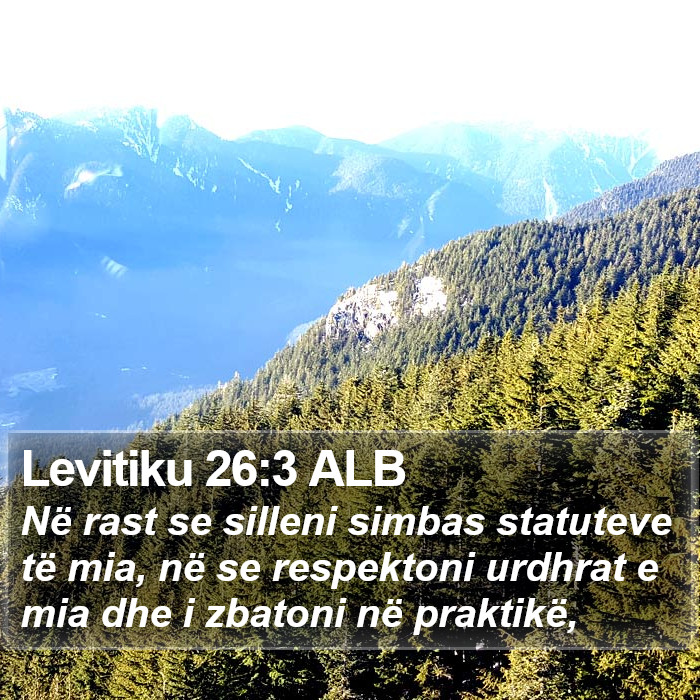Levitiku 26:3 ALB Bible Study