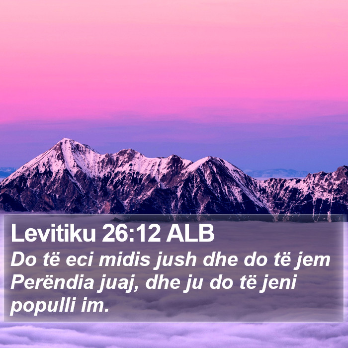 Levitiku 26:12 ALB Bible Study