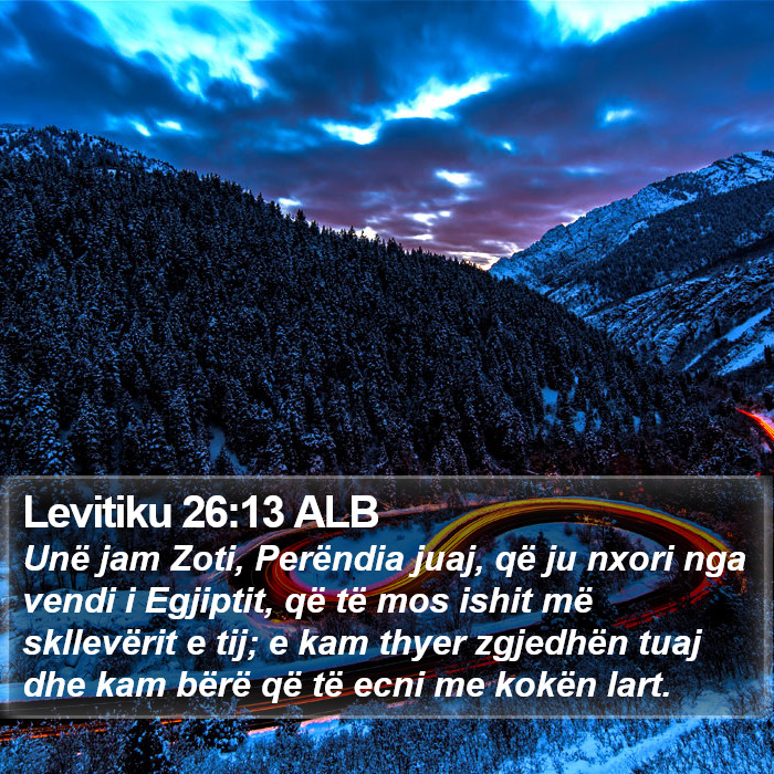 Levitiku 26:13 ALB Bible Study