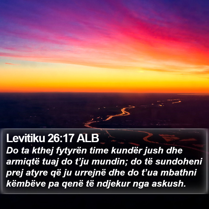 Levitiku 26:17 ALB Bible Study
