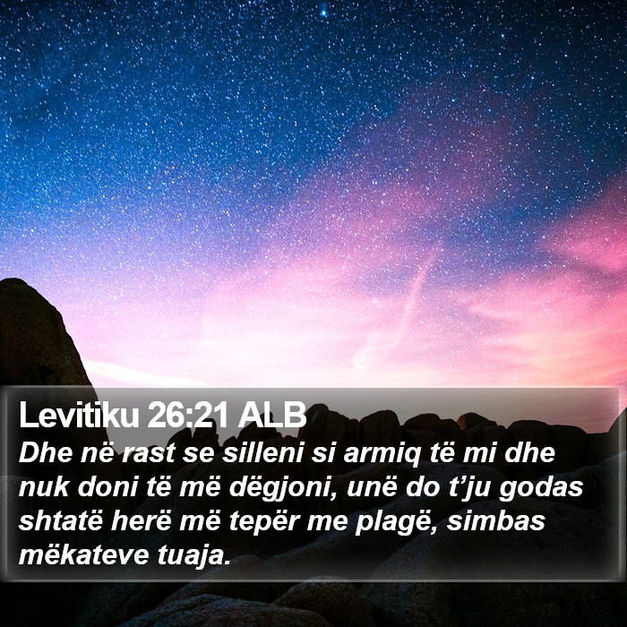 Levitiku 26:21 ALB Bible Study