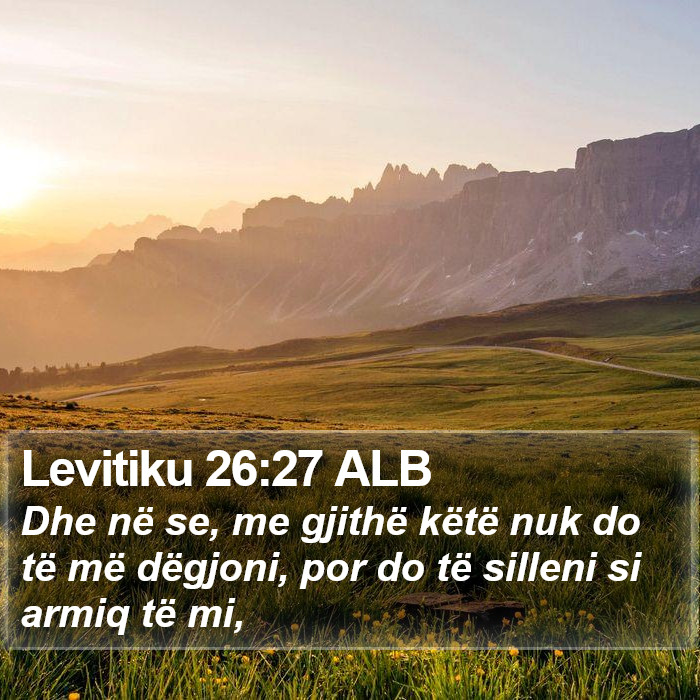 Levitiku 26:27 ALB Bible Study
