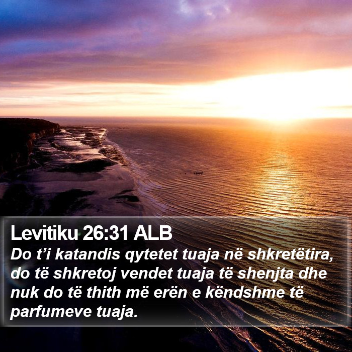 Levitiku 26:31 ALB Bible Study