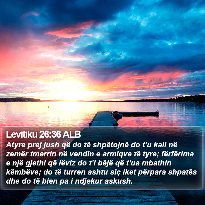 Levitiku 26:36 ALB Bible Study