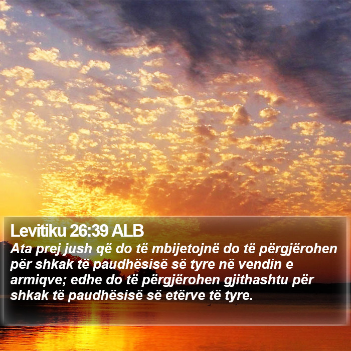 Levitiku 26:39 ALB Bible Study